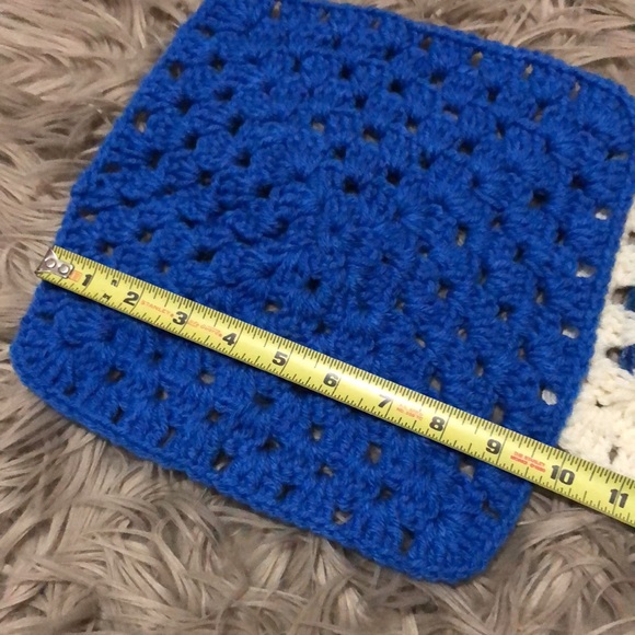 Set of 2-Handmade Crocheted Squares-10x10 - Picture 9 of 13